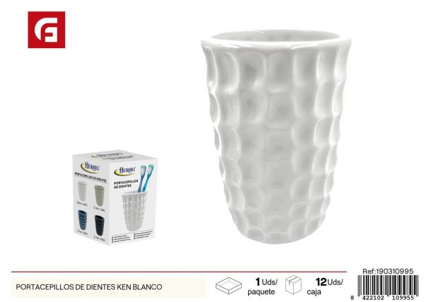Portacepillos de dientes Ken blanco - Artículos de baño