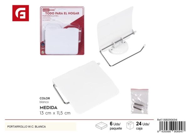 Portarrollos W.C. blanca - Accesorios para baño