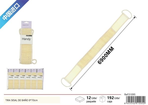 Tira sisal de baño 8*70cm - Productos de cuidado personal