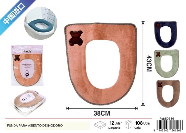 Funda para asiento de inodoro adhesiva - Accesorios de baño - Imagen 2
