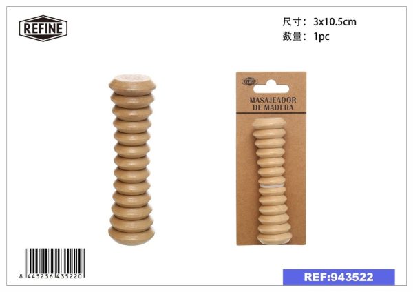 Masejador de madera para pies 10.5 cm - Accesorios de baño y masaje