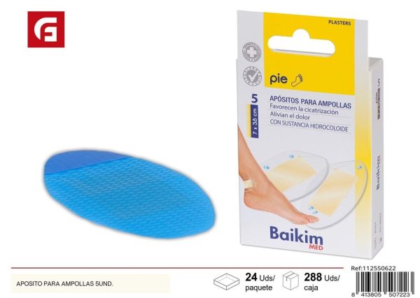 Aposito para ampollas 5 unidades - Productos de cuidado personal