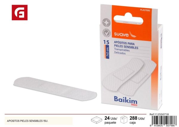 Apósitos pieles sensibles 15 und - Productos de cuidado personal