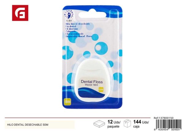 Hilo dental desechable 50M - Cuidado personal