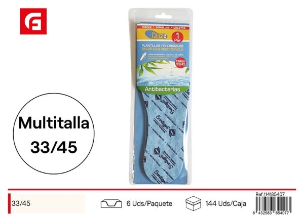 Plantilla antibacterias Compie - Accesorios de mercería
