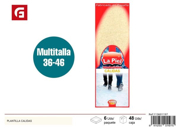 Plantilla cálidas - Plantillas para zapatos