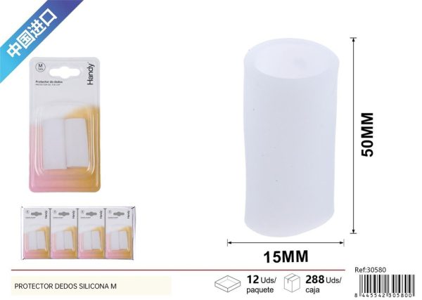 Protector de Dedos Abierto Silicona M (1.5x5 cm) Blanco - Protectores para pies