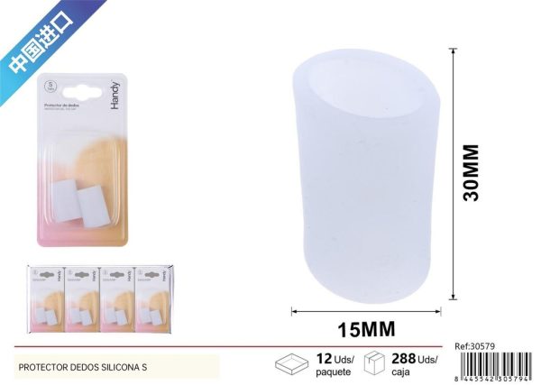 Protector de Dedos Abierto Silicona S (1.5x3 cm) Blanco - Protectores para pies