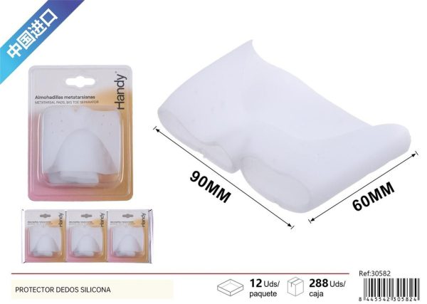 Protector de dedos silicona blanco - Artículos de costura