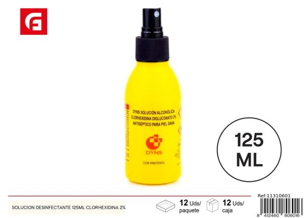 Solución desinfectante 125ML - Productos de higiene y limpieza