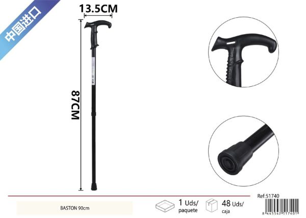 Bastón telescópico 90 cm con gran mango - Productos de cuidado personal