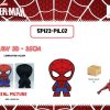 Almohada infantil de Spiderman 3D de 35cm - Juguetes - Imagen 2