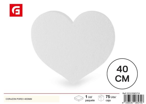 Bola de espuma en forma de corazón 400MM - Manualidades
