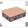 Caja de cartón plegable set de 3 con estampado dorado - Artículos de regalo - Imagen 3