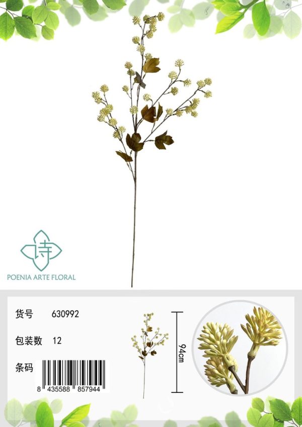 Cono de pino artificial 94 cm - Ramo decorativo