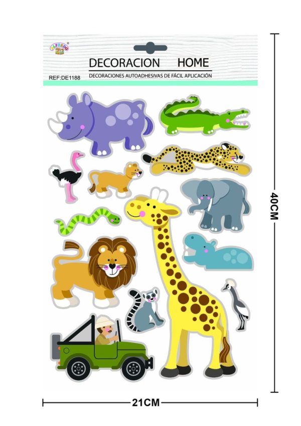 Decoración casa "Animales" 21x40 m - Adorno temático para el hogar