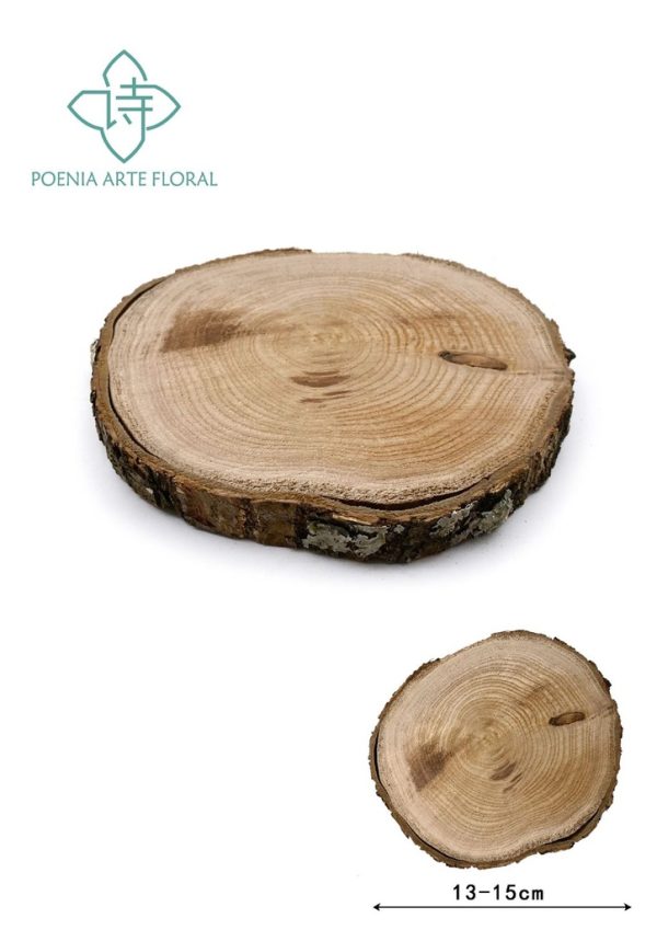 Disco de madera de castaño de 16-18 cm - Accesorio decorativo