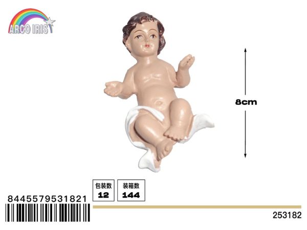 Figura de niño Jesús - Adornos navideños religiosos - Imagen 2