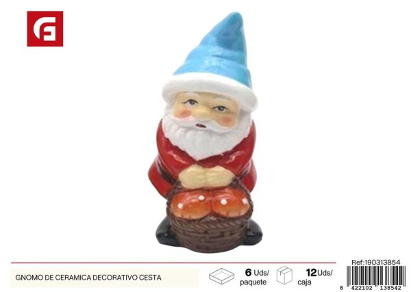 Ganomo de cerámica decorativo cesta - Decoraciones para el hogar