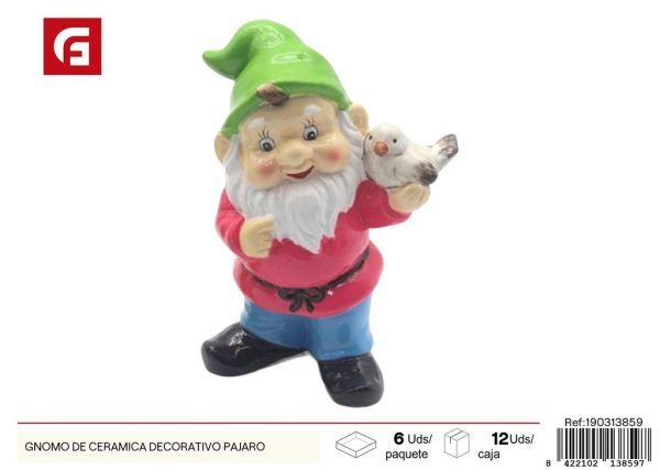 Ganomo de cerámica decorativo pájaro - Accesorios decorativos