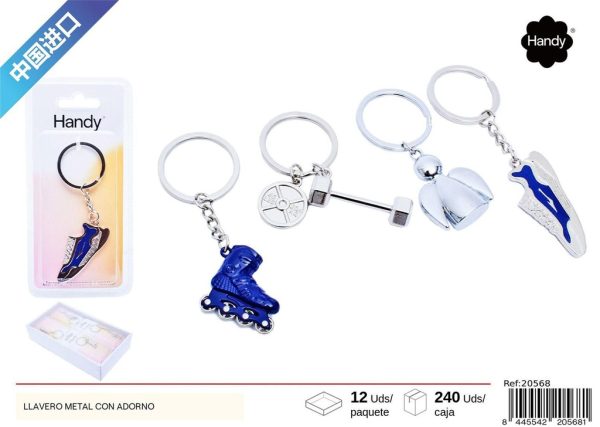LLavero metal con adorno - Artículos de regalo - Imagen 2