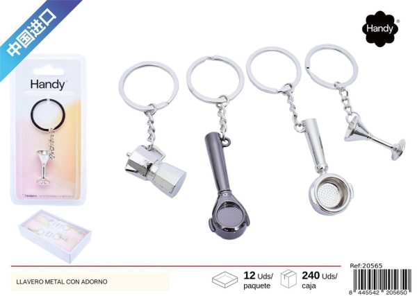LLavero metal con adorno - Artículos de regalo - Imagen 4