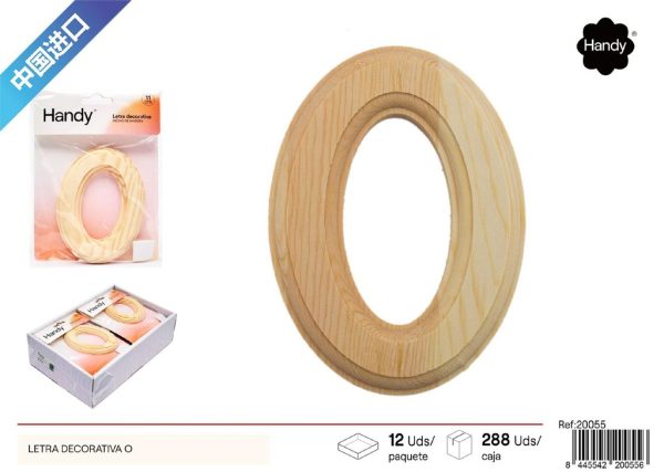 Letra decorativa O - Manualidades y letras decorativas