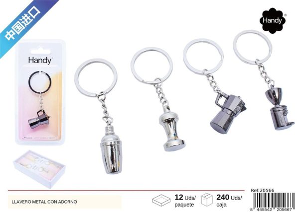 Llavero de metal con adorno - Artículos de regalo - Imagen 2