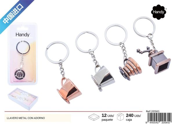Llavero de metal con adorno - Artículos de regalo - Imagen 3