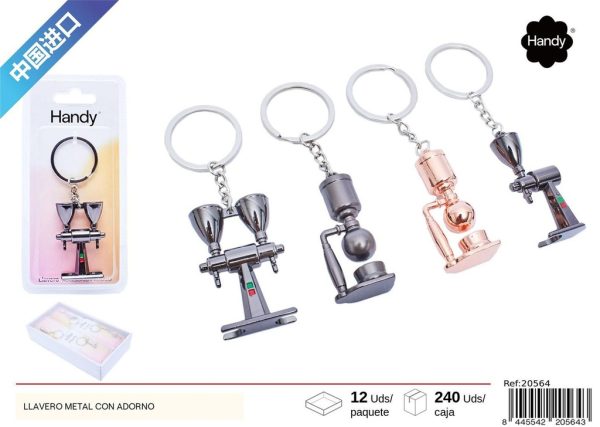 Llavero de metal con adorno - Artículos de regalo - Imagen 4