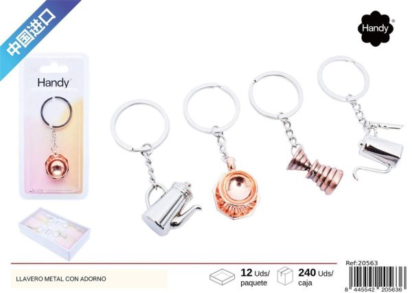 Llavero de metal con adorno - Artículos de regalo - Imagen 5