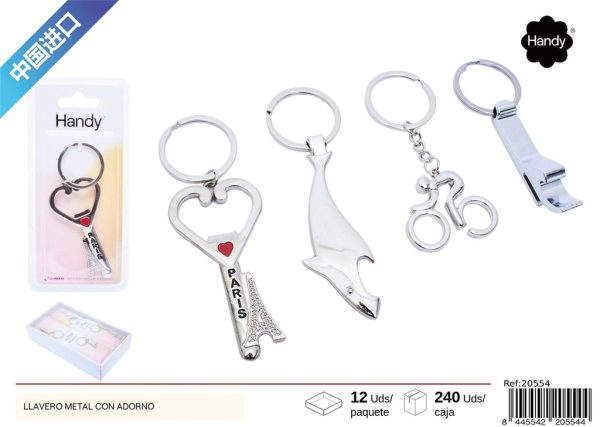 Llavero de metal con adorno - Regalos y souvenirs - Imagen 8