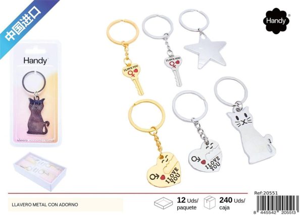 Llavero metálico con adorno - Regalos y souvenirs - Imagen 2