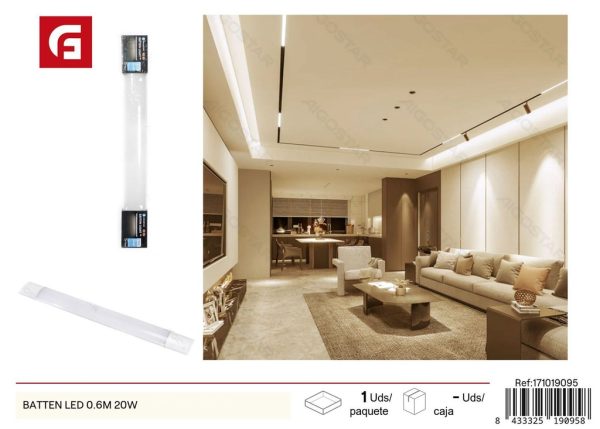 Lámpara de soporte LED 0.6M 20W - Iluminación y tubos de luz