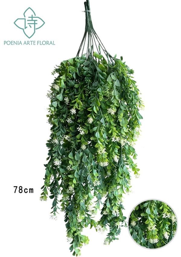 Rama de 2 piezas de flores pequeñas para colgar - decoración de pared enredadera