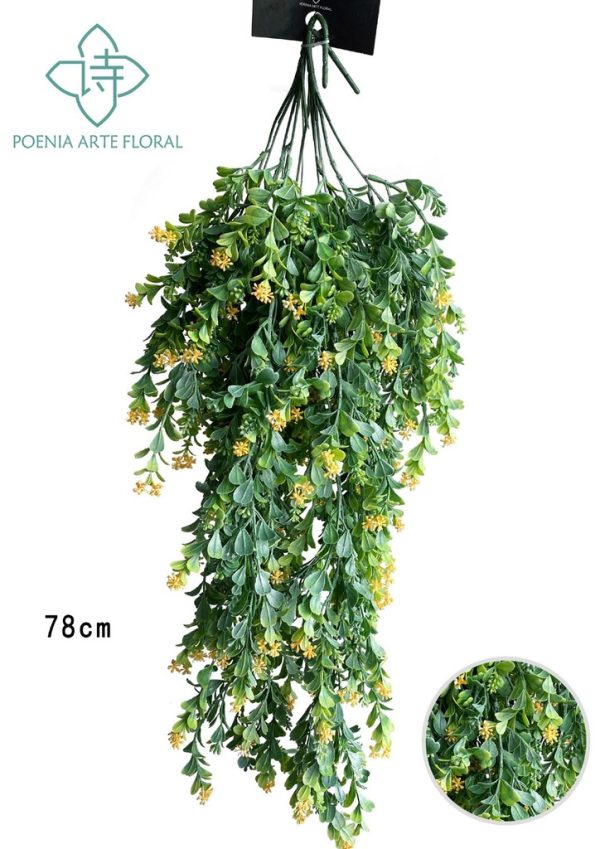 Rama de 2 piezas de flores pequeñas para colgar - decoración de pared enredadera - Imagen 2