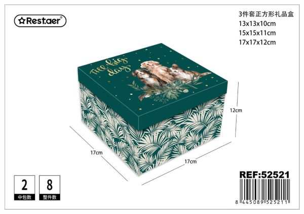 Set de cajas de regalo 3 piezas, diseño normal - Artículos de regalo - Imagen 2