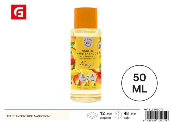 Aceite aromatizador de mango 50ml - Ambientador frutal para el hogar