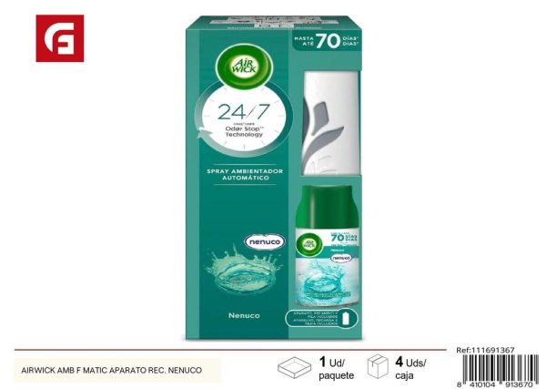 Aireador automático AIRWICK AMB F MATIC + recambio NENUCO - Ambientador