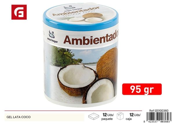 Ambientador en lata de coco 95g - Ambientadores y velas