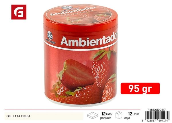 Ambientador en lata de fresa 95 g - Ambientadores y velas aromáticas
