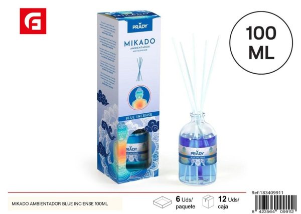 Ambientador mikado Blue Incense 100ml para hogar y oficinas