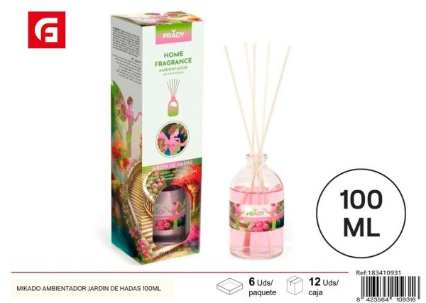 Ambientador mikado jardín de hadas 100ml, aroma para el hogar