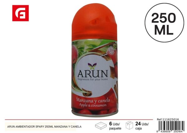 Ambientador spray aromatizante 250 ml manzana y canela - Ambientadores