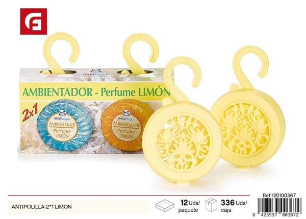 Antipolilla 2 en 1 limón - Ambientadores para armarios