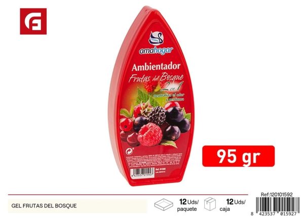 Gel ambientador frutas del bosque - Ambientadores y velas aromáticas