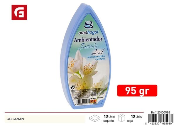 Gel ambientador jazmín - Ambientadores y velas aromáticas