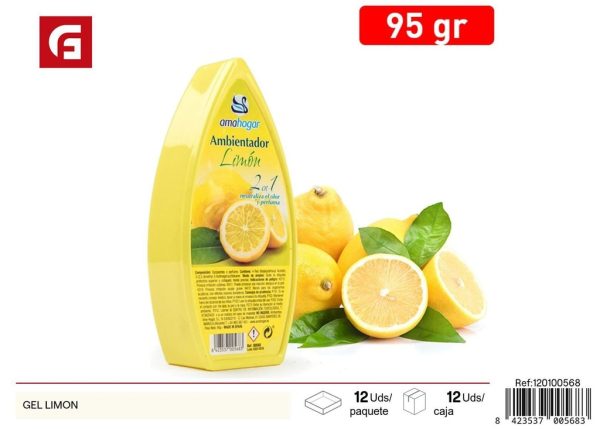 Gel ambientador limón - Ambientadores y velas aromáticas