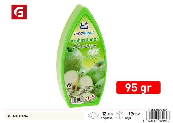 Gel ambientador manzana - Ambientadores y velas aromáticas