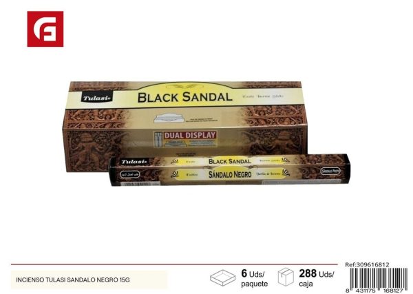 Incienso Tulasi sándalo negro 15g - Aromatizantes y velas